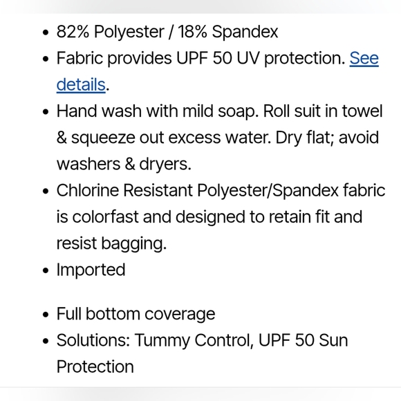 ⭐️ NWT SWIMSUITS FOR ALL Floral Halter 1-Piece Chlorine Resistent Swimsuit #1213 - Picture 10 of 10